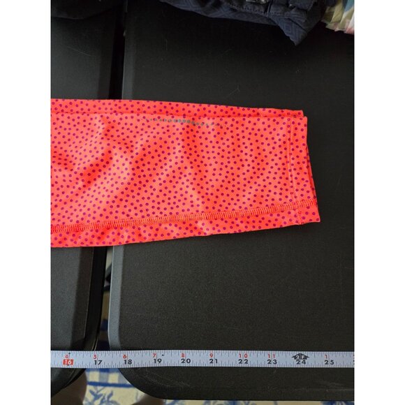 Nike Pro Girls Orange and Purple Polka Dot Leggings Size Large Active Athletic - Picture 8 of 12